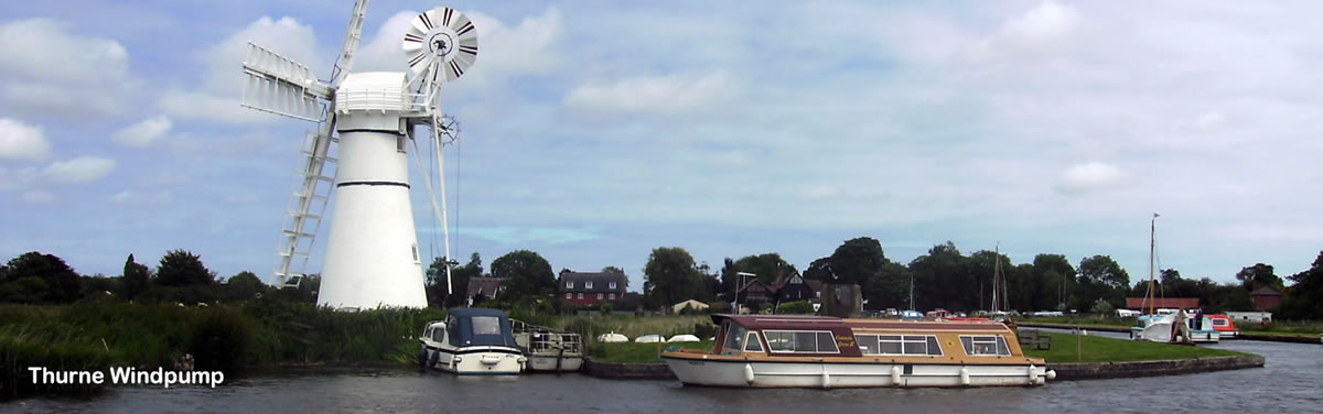 Thurne Windpump on the River Thurne.